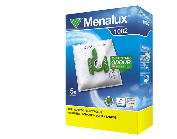 Menalux 1002 5 db mikroszűrős porzsák 1 microfilter