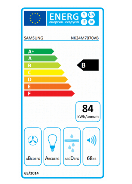 Samsung NK24M7070VB/UR beépíthető kürtős páraelszívó fekete 60cm NK24M7070VBUR 