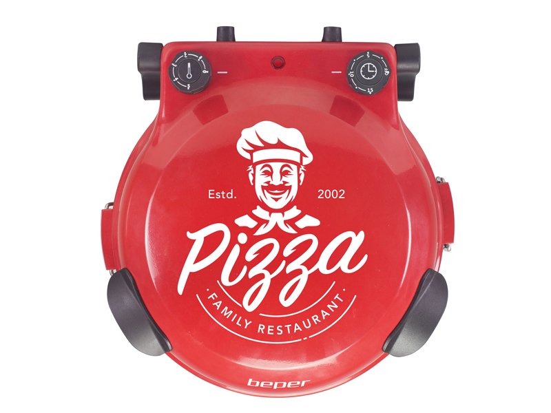 Beper P101CUD300 Pizzasütő piros, 1200W