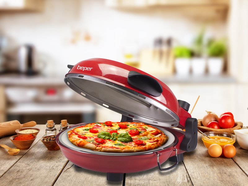 Beper P101CUD300 Pizzasütő piros, 1200W