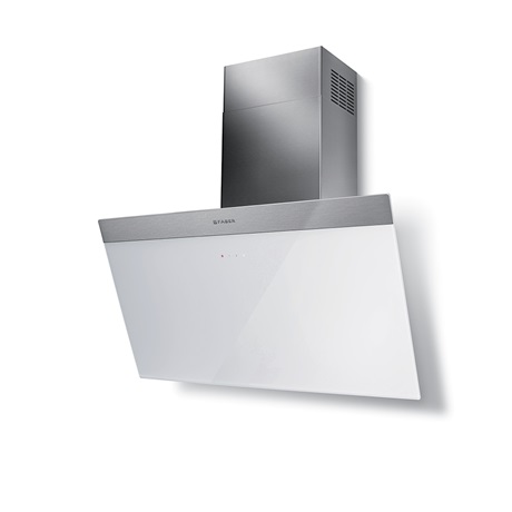 Faber DAISY + WH A80 beépíthető falra szerelhető döntött kürtös konyhai elszívó,80cm,LED világítás
