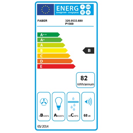 Faber STRIP SMART LED EV8 X A60 beépíthető kürtös konyhai elszívó,60cm,