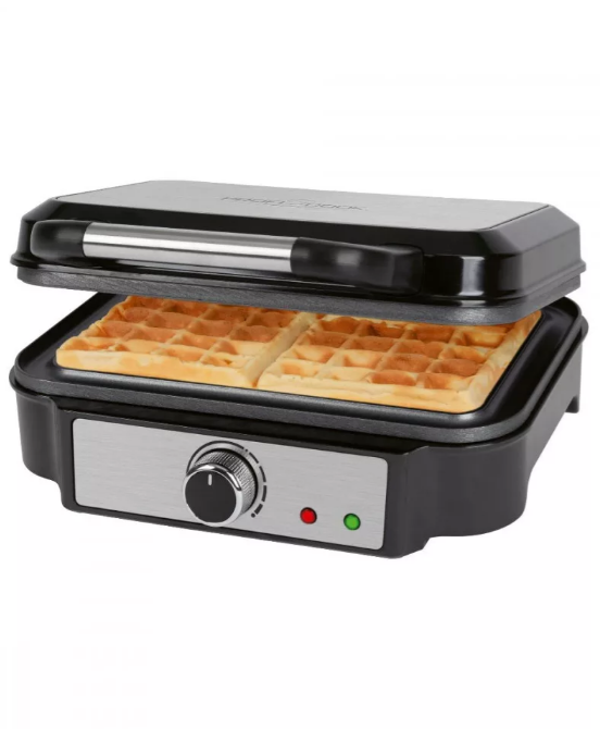 ProfiCook PC-WA 1240 inox gofrisütő, négyzet alakú nagy sütőfelülettel 