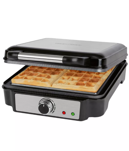 ProfiCook PC-WA 1241 inox gofrisütő négyzet alakú nagy sütőfelülettel 
