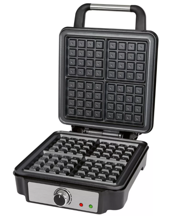ProfiCook PC-WA 1241 inox gofrisütő négyzet alakú nagy sütőfelülettel 