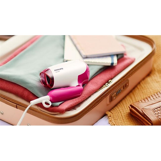 Philips BHD003/00 SalonDry Compact hajszárító, 1400W, fehér/pink 