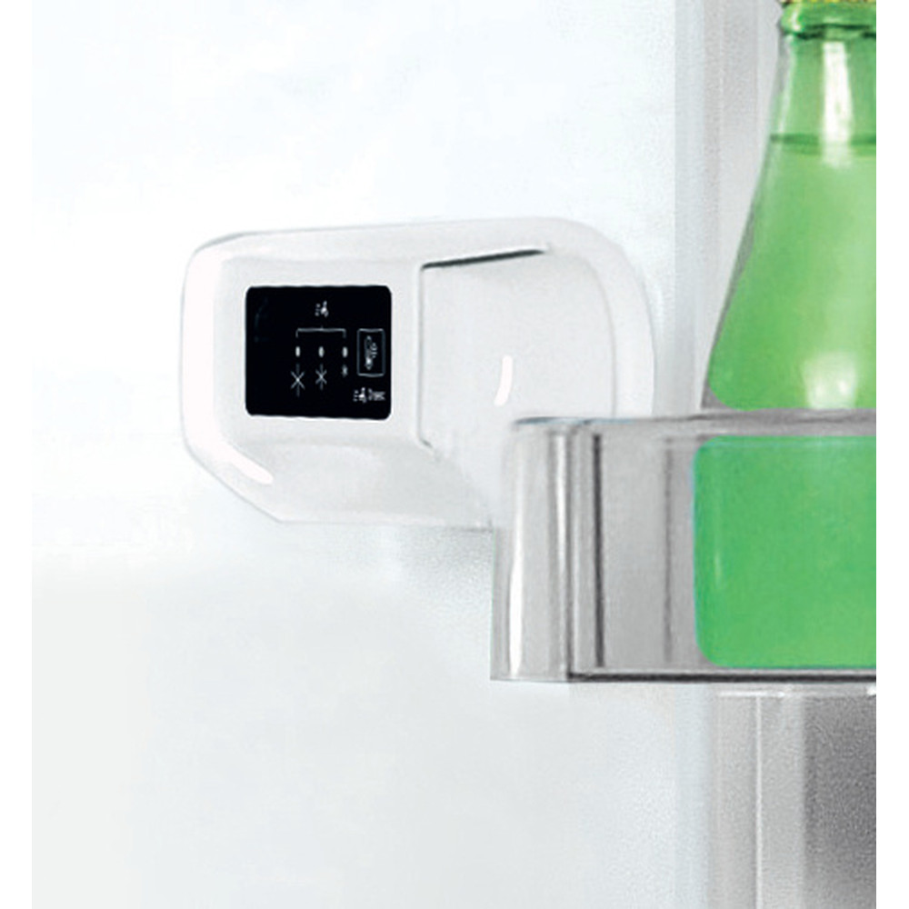 Indesit LI8 S2E X alulfagyasztós kombinált hűtő inox 188,9cm