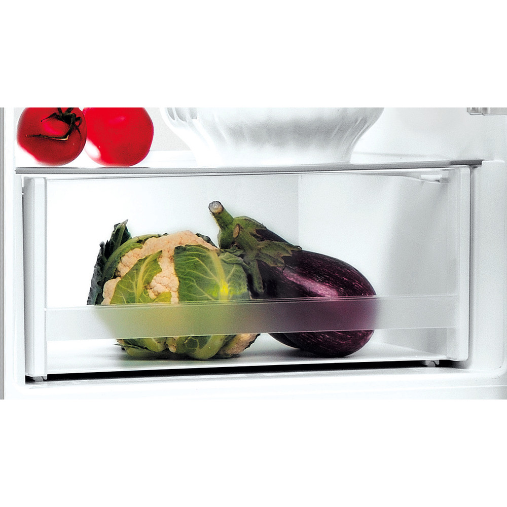 Indesit LI8 S2E X alulfagyasztós kombinált hűtő inox 188,9cm