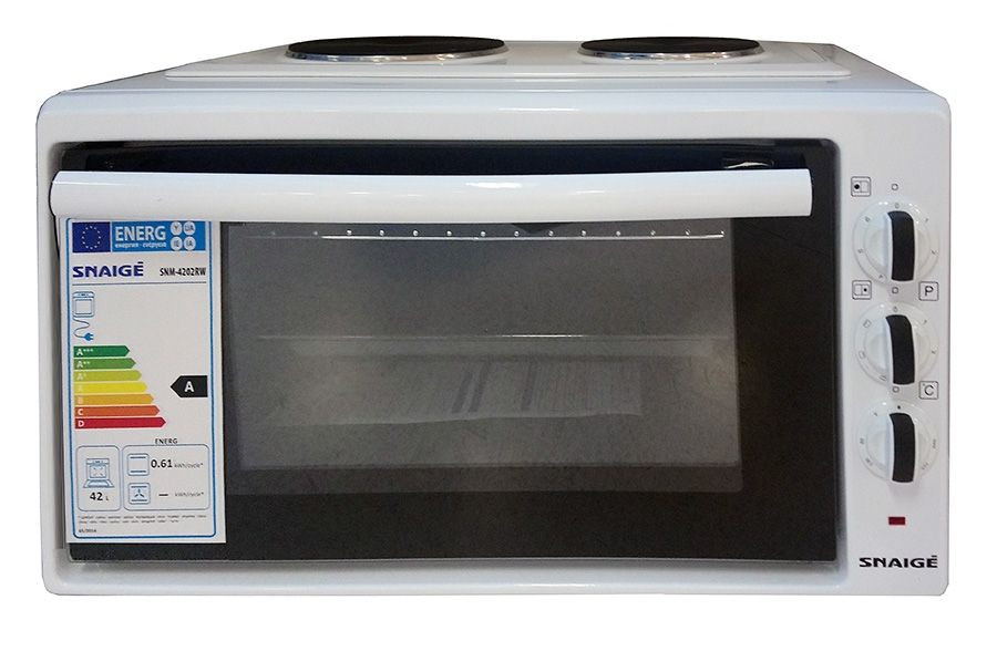 Snaige SNM-4202RW minisütő főzőlappal 42L, fehér