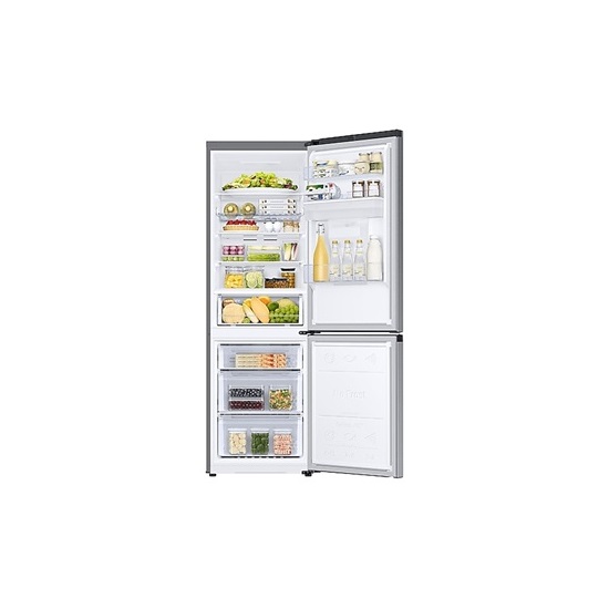 Samsung RB34C632DSA/EF vízadagolós NoFrost inox alulfagyasztós kombinált hűtőszekrény 227/114L, gyorshűtés, wlan 185,3x59x5x65,8cm 