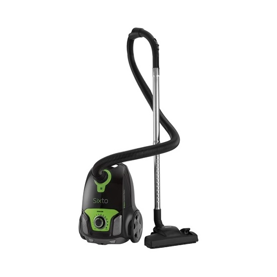 Sencor SVC6900GREUE3 porzsákos porszívó, 750W, fekete/zöld