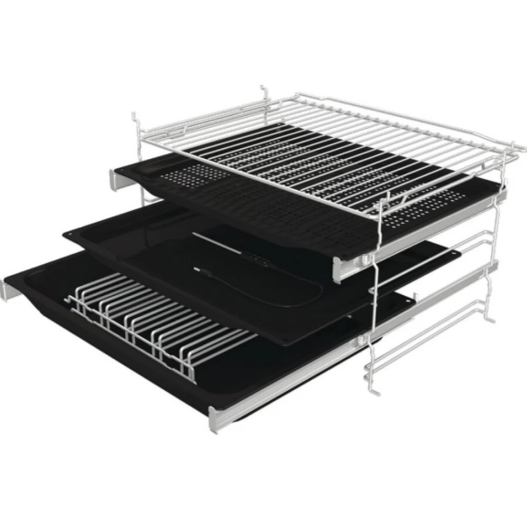Gorenje BPSA6747A08BG fekete pirolitikus beépíthető sütő SteamAssist, 59.5x56.4x59.5 cm