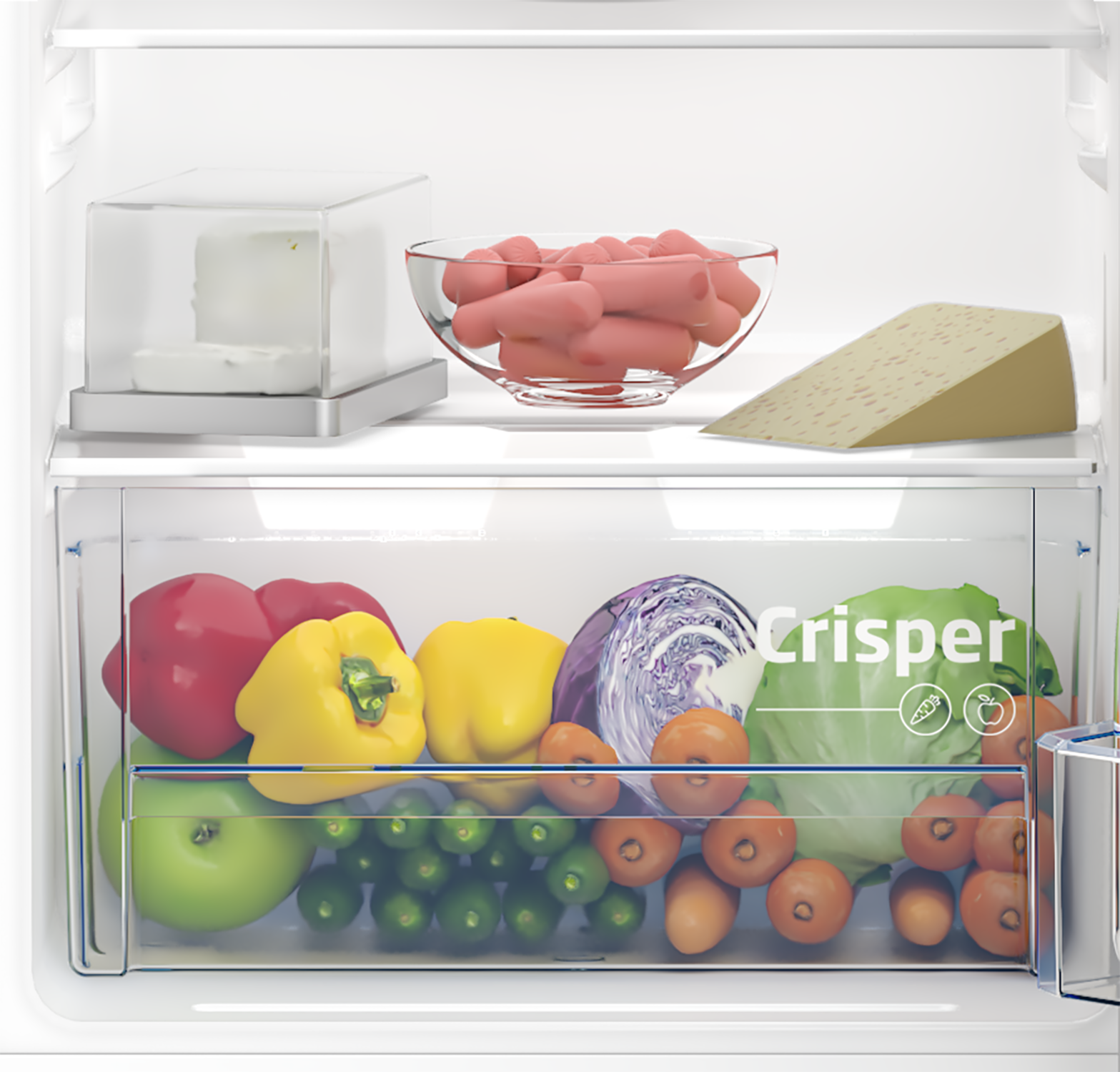 Beko TS190340N pult alá helyezhető egyajtós hűtőszekrény 12 literes 0°C tároló részel  81.8x47.5x50cm 