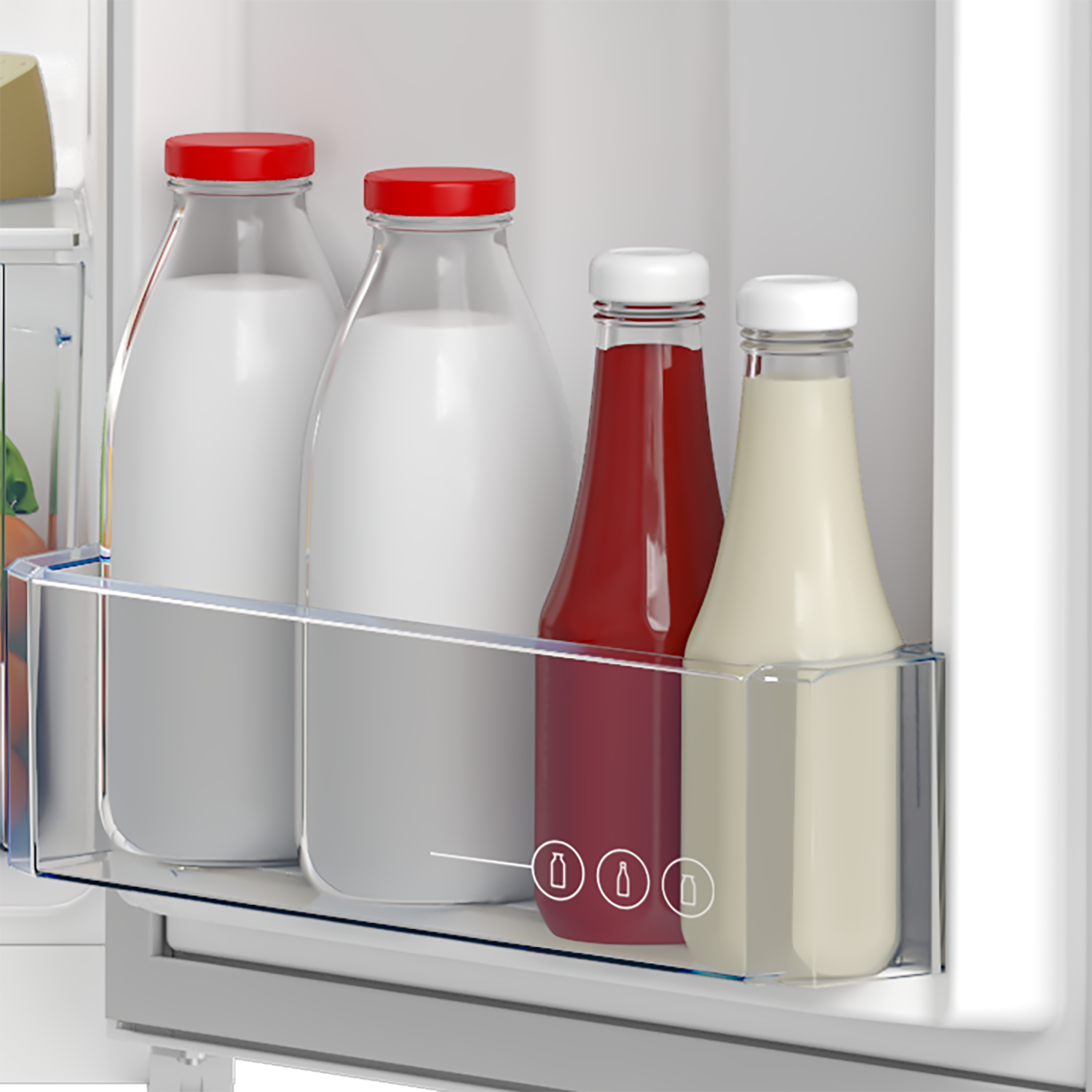 Beko TS190340N pult alá helyezhető egyajtós hűtőszekrény 12 literes 0°C tároló részel  81.8x47.5x50cm 