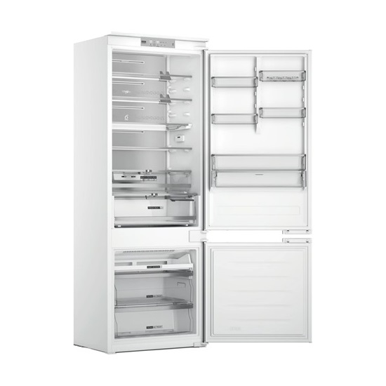 Whirlpool WH SP70 T241 P beépíthető alulfagyasztós kombinált hűtőszekrény, 295/99L, 193cm magas, Total No Frost 