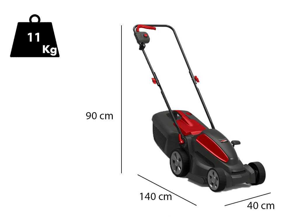 Castelgarden XE 36 1200W elektromos fűnyíró 34cm munkaszélesség 400m2