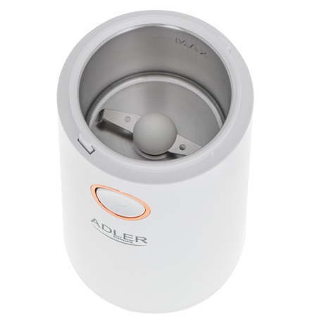Adler AD 4446WG kávédaráló fehér 150W