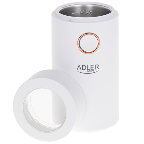 Adler AD 4446WG kávédaráló fehér 150W