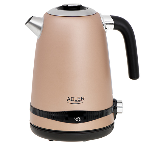Adler AD 1295 1.7L vízforraló LCD-vel, hőmérséklet-szabályozással 40-50-60-70-80-90-100 ° C