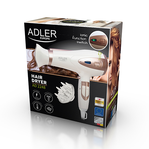 Adler AD2248 hajszárító 2400W ion