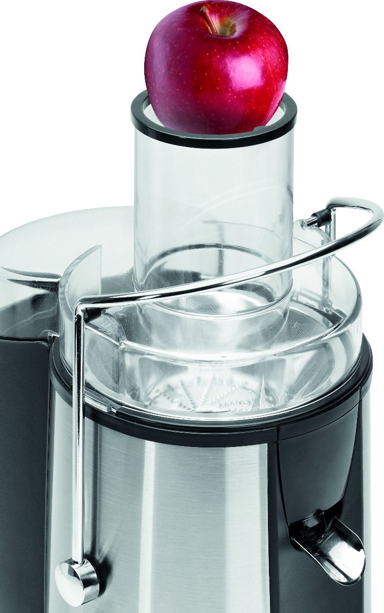 Clatronic AE 3532 fekete-inox 1000W gyümölcscentrifuga Extra nagy töltőtengely 75 mm Ø