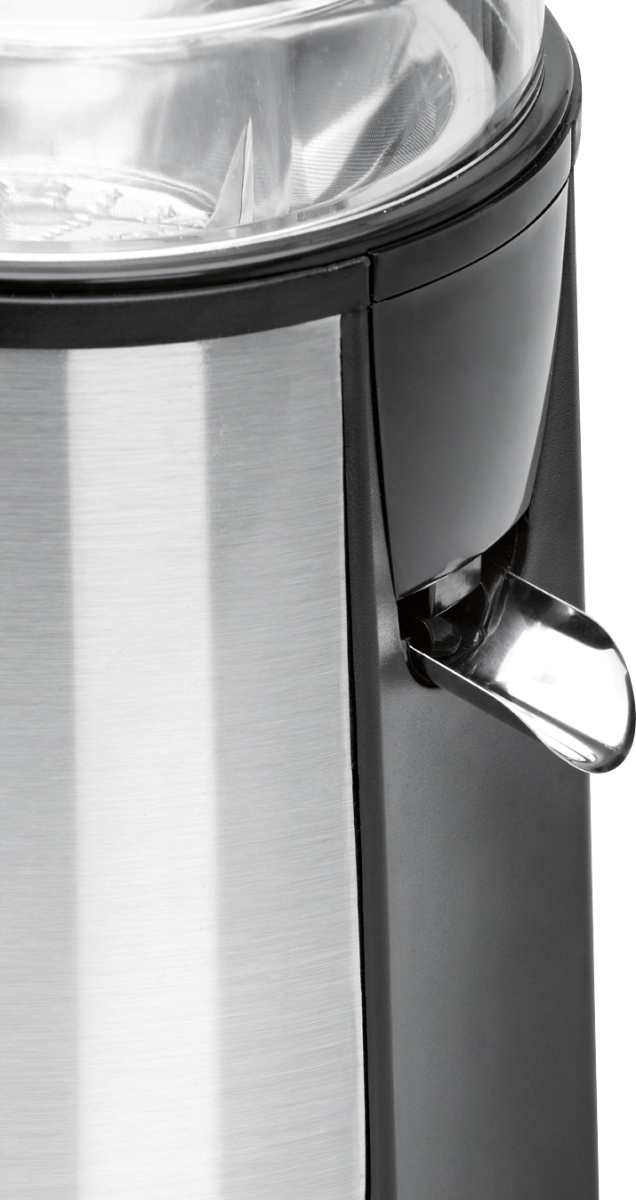 Clatronic AE 3532 fekete-inox 1000W gyümölcscentrifuga Extra nagy töltőtengely 75 mm Ø