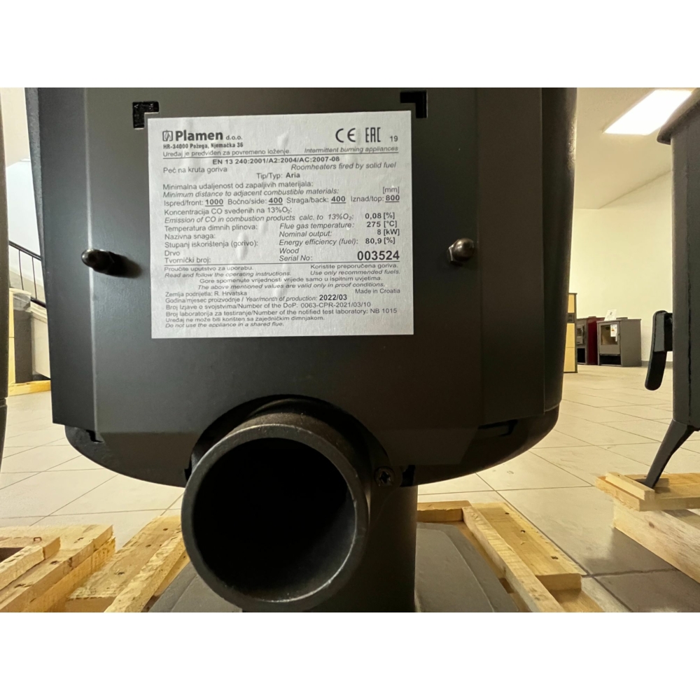 Warnex Aria öntvény kandalló 8kW