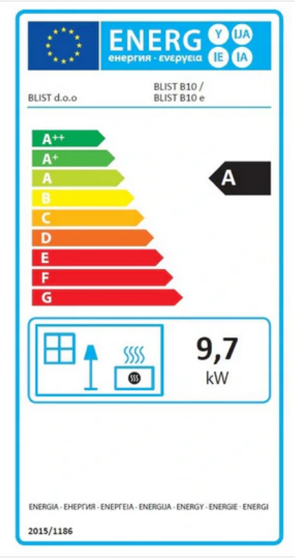 Warnex B10 Eko íves kandalló, 9.7kW 