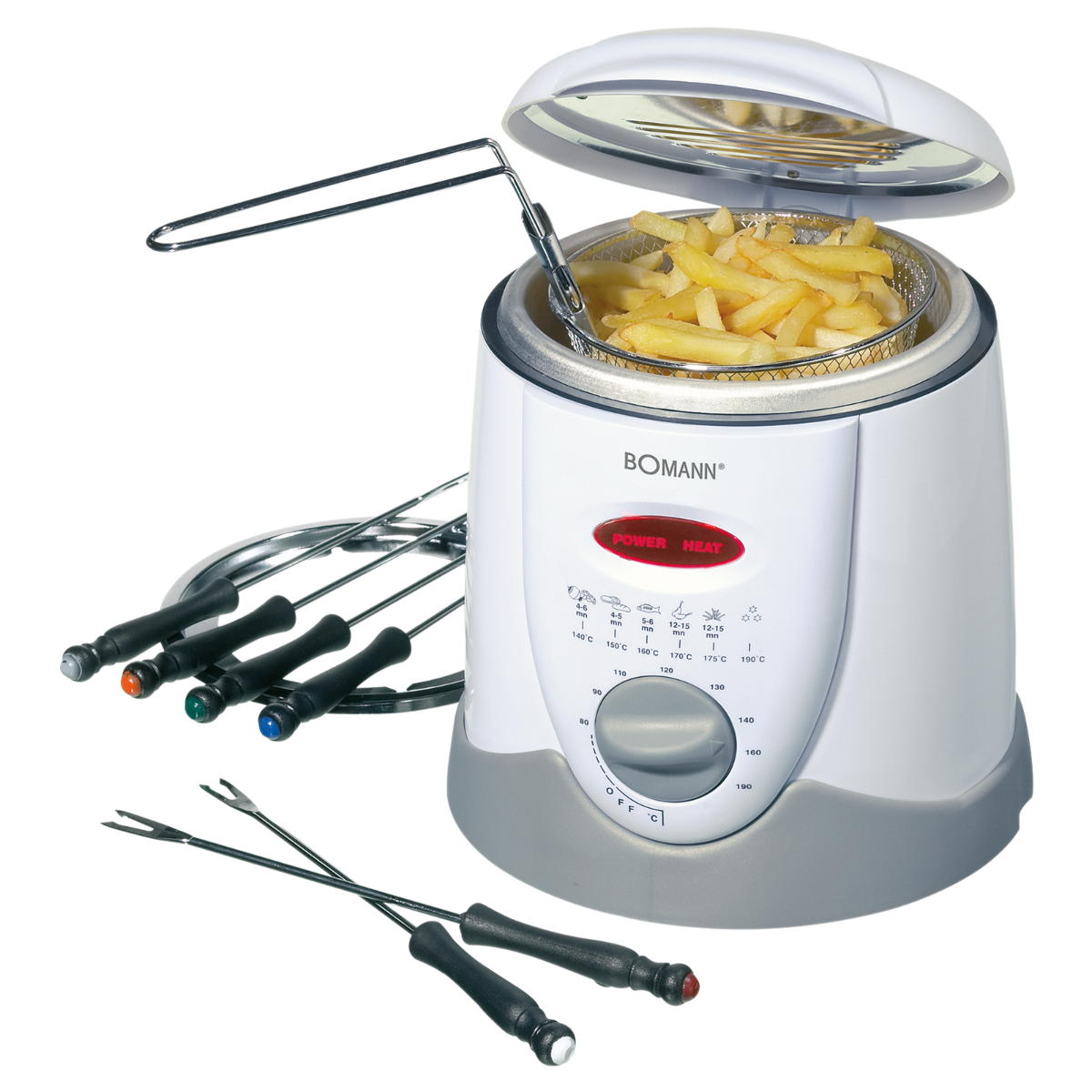 Bomann FFR 1290CB olajsütő/fondue készítő 1 liter 900W FFR1290CB