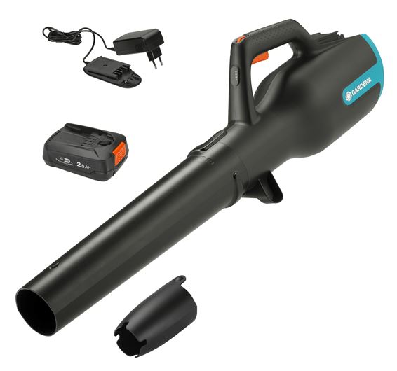 Gardena 14890-20 PowerJet 18V P4A lombfúvó akkumulátorral és töltővel