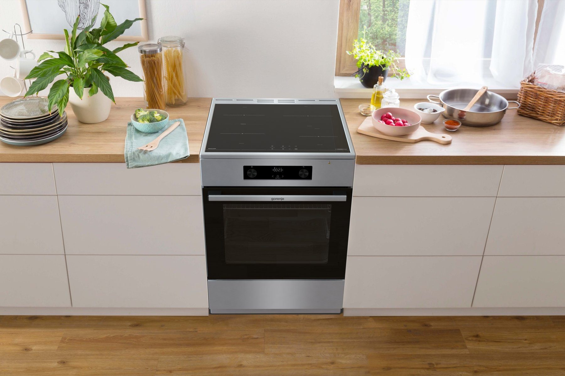 Gorenje GEIT6C60XPG indukciós tűzhely, 71L, 60x60x85 cm