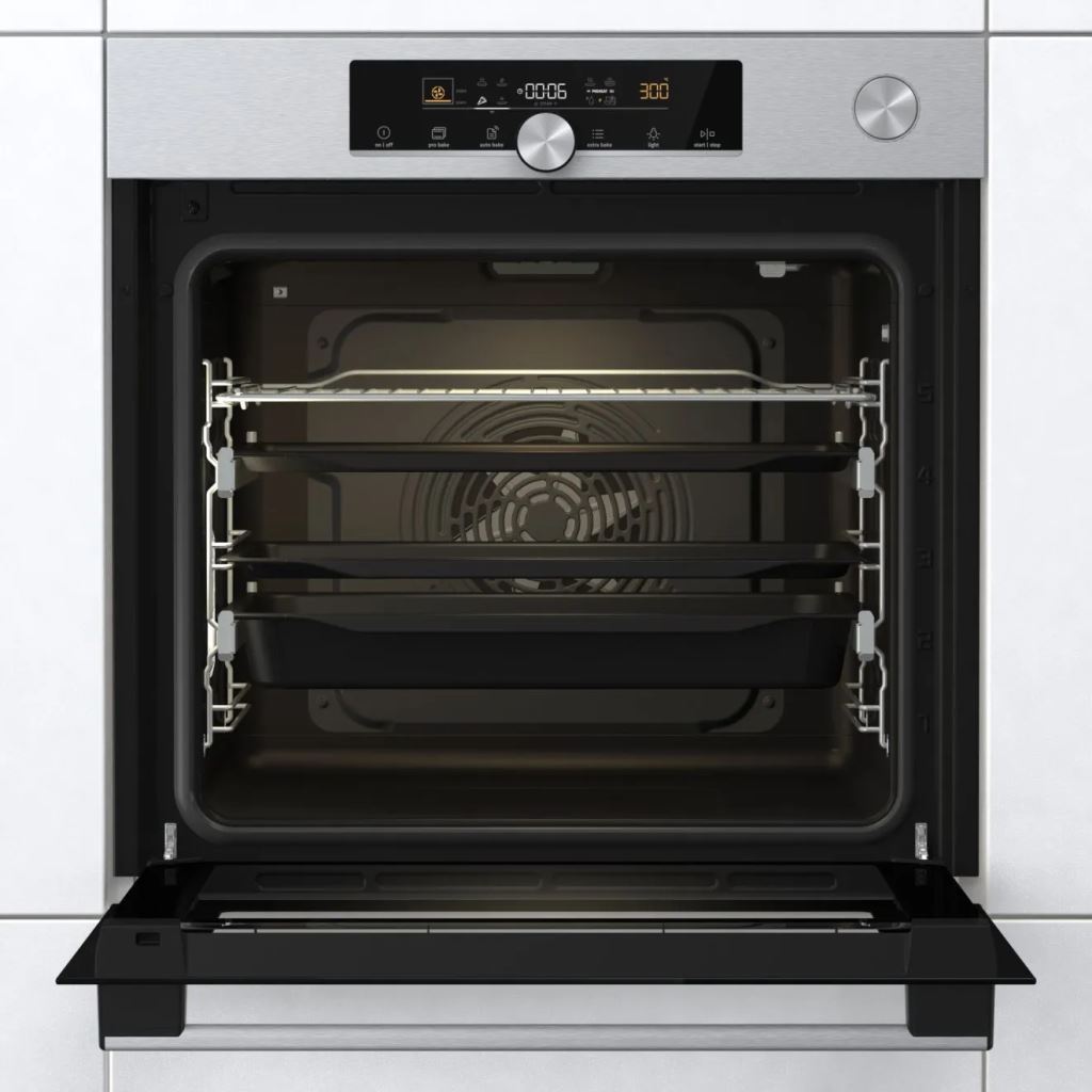 Gorenje BSA6747A04X beépíthető sütő 77L, 59.5x56.4x59.5 cm, inox