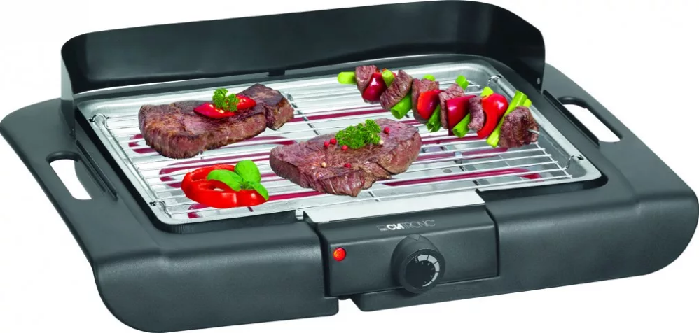 Clatronic BQ 3507 Windschutz asztali grill fekete
