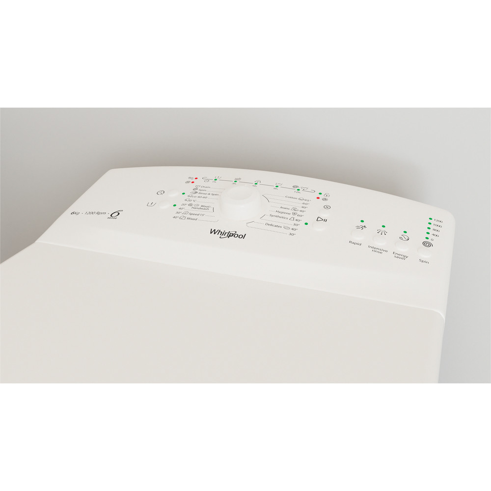 Whirlpool TDLR 6240L EU/N felültöltős mosógép 6kg, 40x60x90 cm 