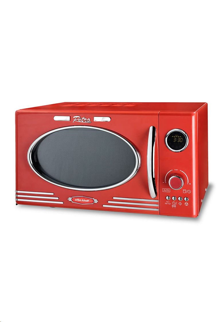 Kalorik MW2500DGR retro mikrohullámú sütő piros 25L