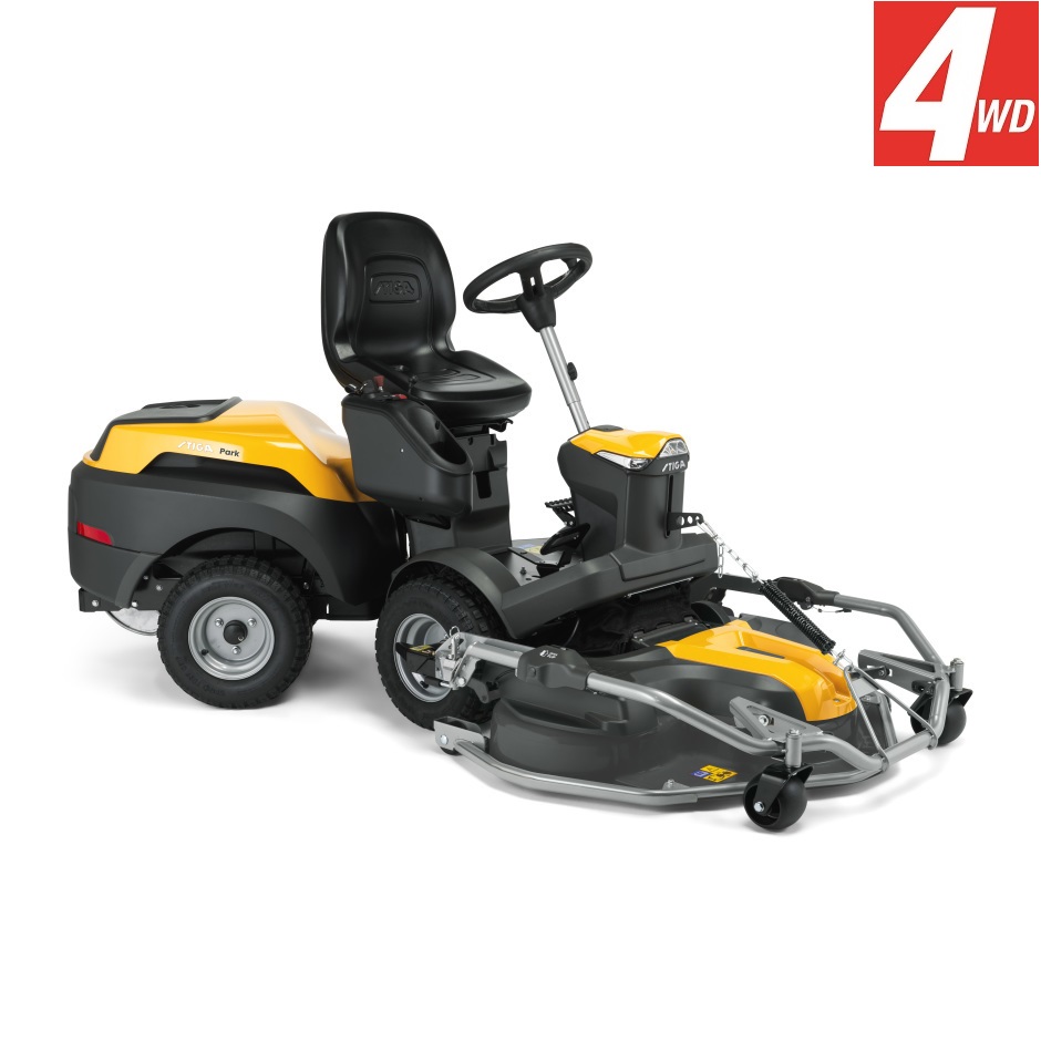 Stiga PARK 700 WX 4WD, 8500m2, frontkaszás fűnyíró traktor (Vágóasztal nélkül),hidrosztatikus váltóval,mulcsozás,hátsó kidobás