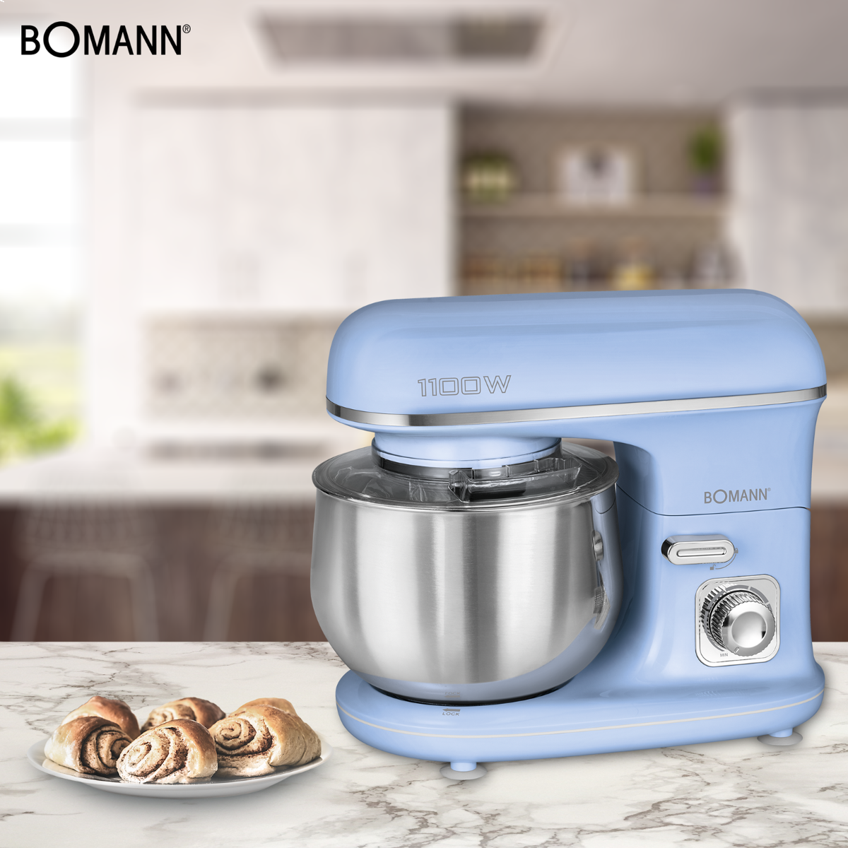 Bomann KM 6030 CB kék konyhai robotgép KM6030CB