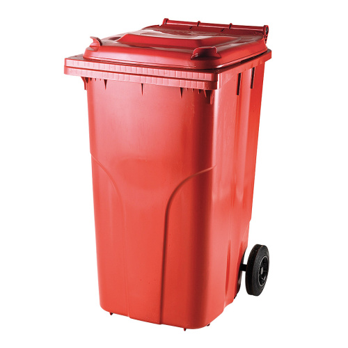 EuroPlast kuka 240l piros kerekes hulladék tároló 