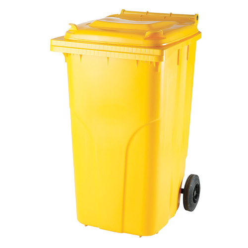 Europlast kuka 240l sárga kerekes hulladék tároló 