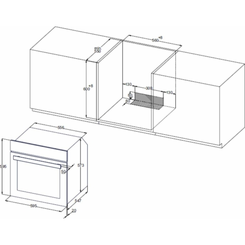 Evido BOL6DX.2 Level 60X beépíthető multifunkciós sütő inox 72L, gőztisztító funkcióval