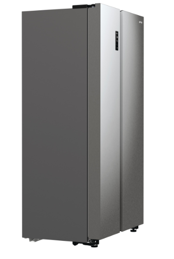 Gorenje NRR9185EAXL side by side hűtőszekrény, inox, 358/192L, Total No Frost funkcióval, Inverteres kompresszorral, 91.5x67x178.6 cm  