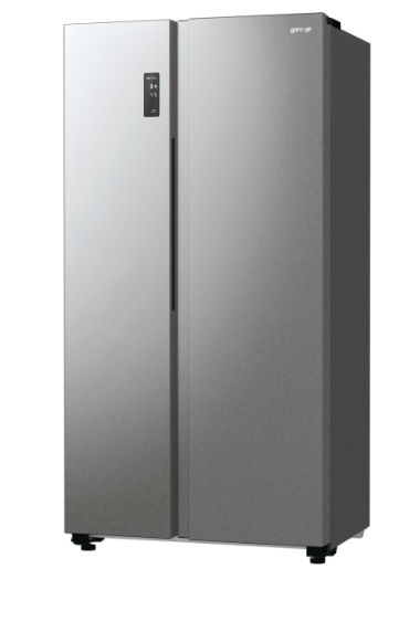 Gorenje NRR9185EAXL side by side hűtőszekrény, inox, 358/192L, Total No Frost funkcióval, Inverteres kompresszorral, 91.5x67x178.6 cm  