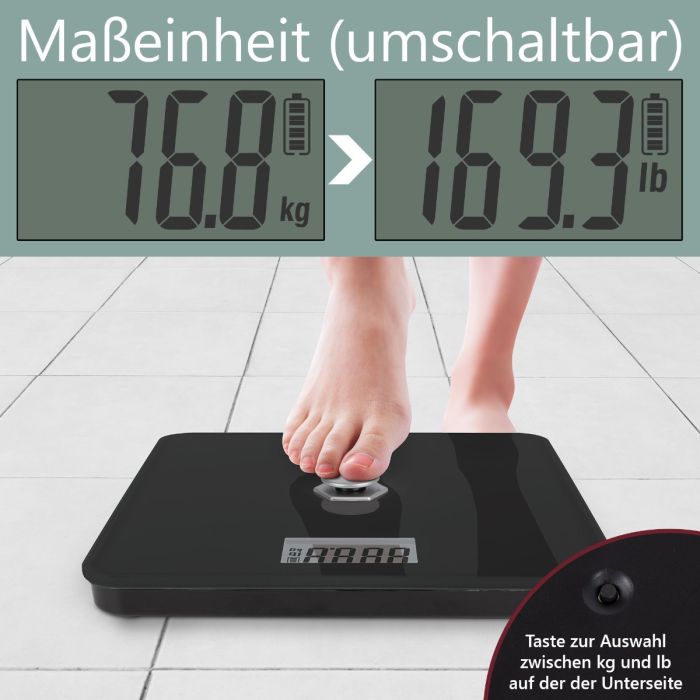 Proficare PC-PW 3112 kinetikus elem nélküli személymérleg fekete 