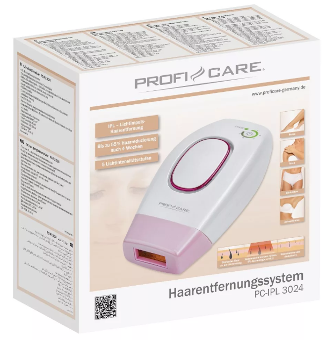 ProfiCare PC-IPL 3024 epilátor IPL - könnyű impulzusos szőrtelenítés 