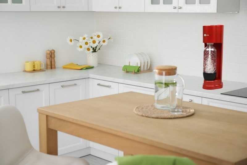 SodaCo R100R Royal gyöngyház piros szódagép +1db szénsavasító flakon