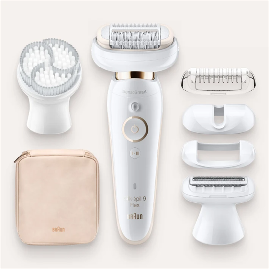 Braun Silk-épil 9 Flex 9030 epiláló Wet&Dry epilátor 6 kiegészítővel többek között masszázsfeltéttel SES9030