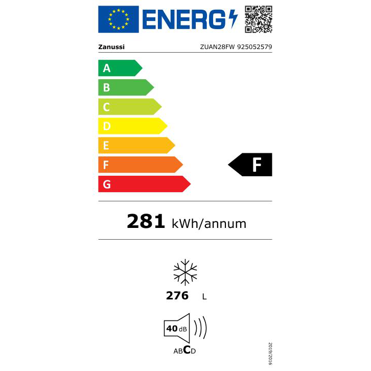 Zanussi ZUAN28FW fagyasztószekrény