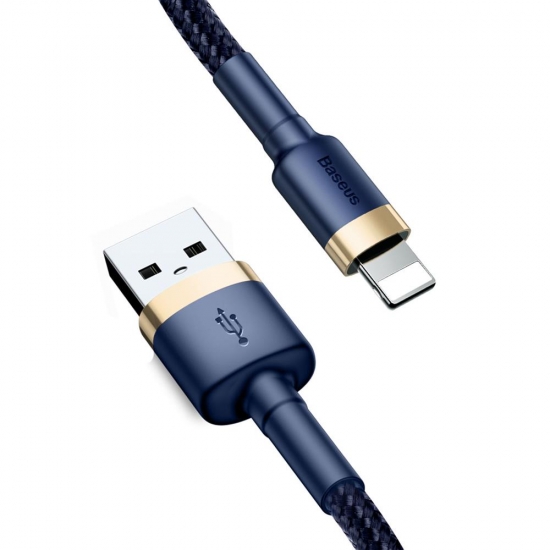 Baseus Cafule lightning töltőkábel 2,4A, 1 méter – kék CALKLF-BV3