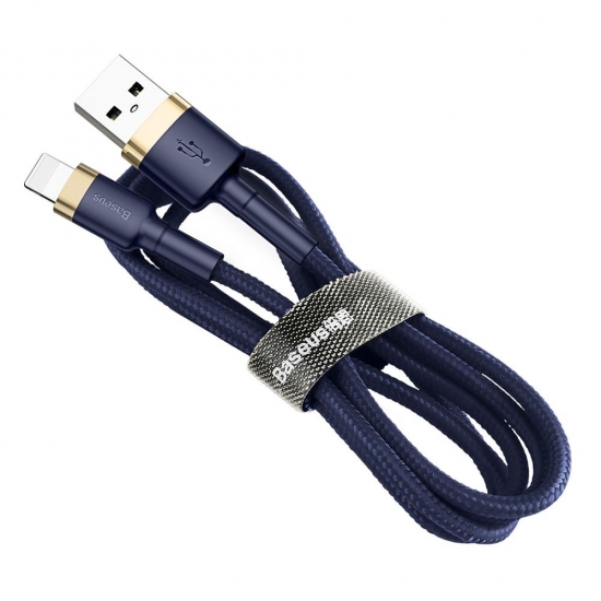 Baseus Cafule lightning töltőkábel 2,4A, 1 méter – kék CALKLF-BV3