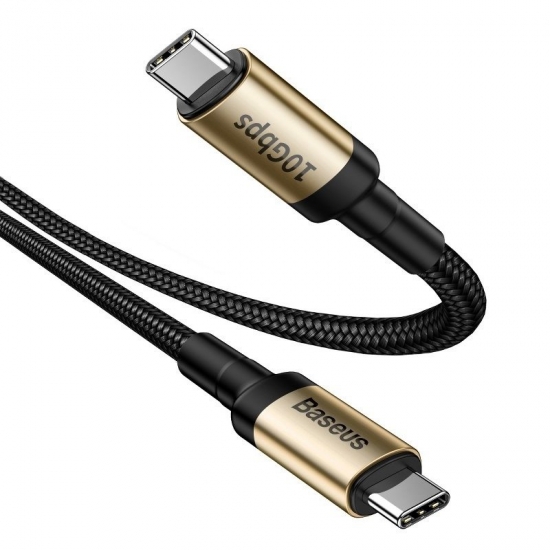 Baseus CATKLF-SV1 Cafule Nylon USB-Type C kábel PD3.1 100W 20V 5A QC3.0 1m arany